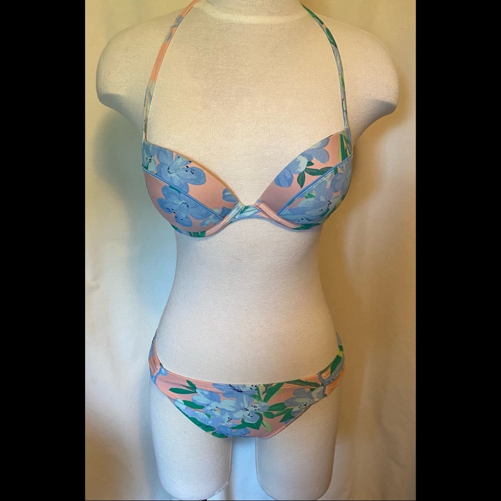 Aerie Emma 2 piece floral swimsuit